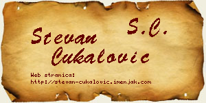 Stevan Čukalović vizit kartica